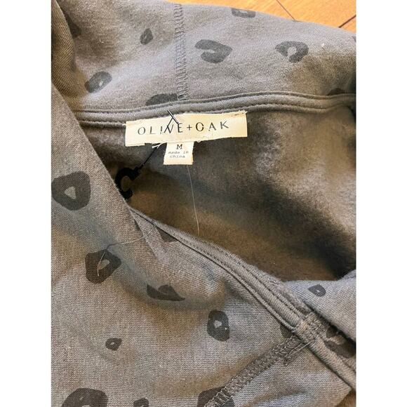 NWT Olive & Oak Sz medium gray leopard print jacket - Picture 2 of 2